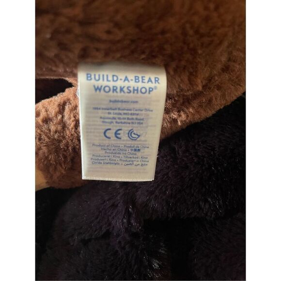 Build A Bear Workshop Toys Brown Moose Red Maple Leaves Canadian Stuffed 12\